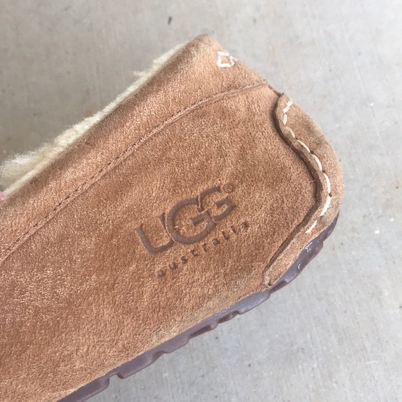 UGG Men’s Ascot Slipper Chestnut Shearling Lined - Picture 9 of 12